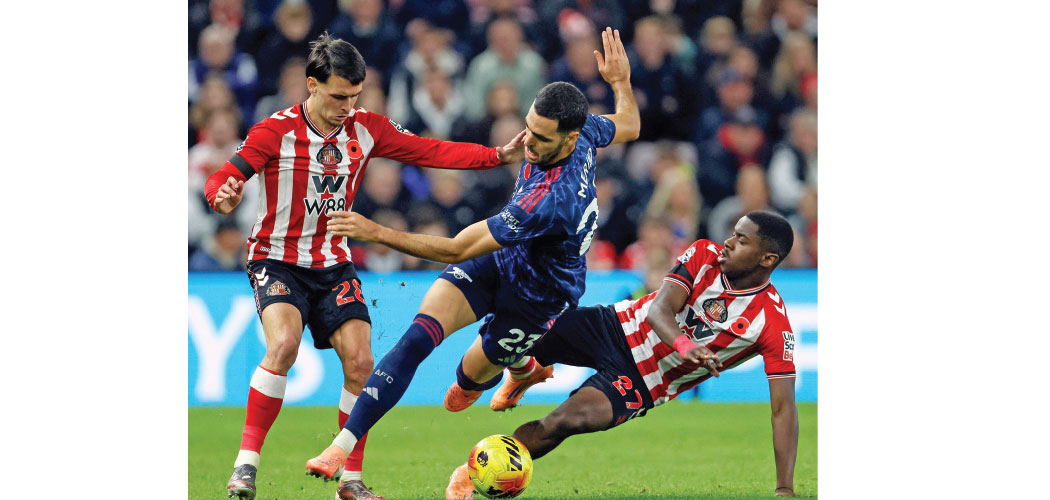 Featured Image of the news article आर्सनलको जित यात्रा रोकियो, म्यानचेस्टर युनाइटेड र बायर्न म्युनिखले बराबरी खेले